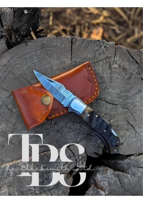 Foldable Damascus Pocket Knife