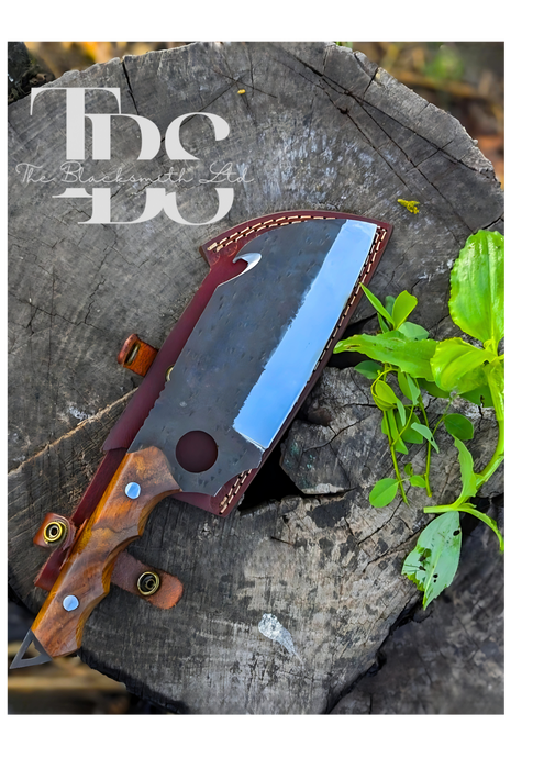 Steel Brown Handle Cleaver