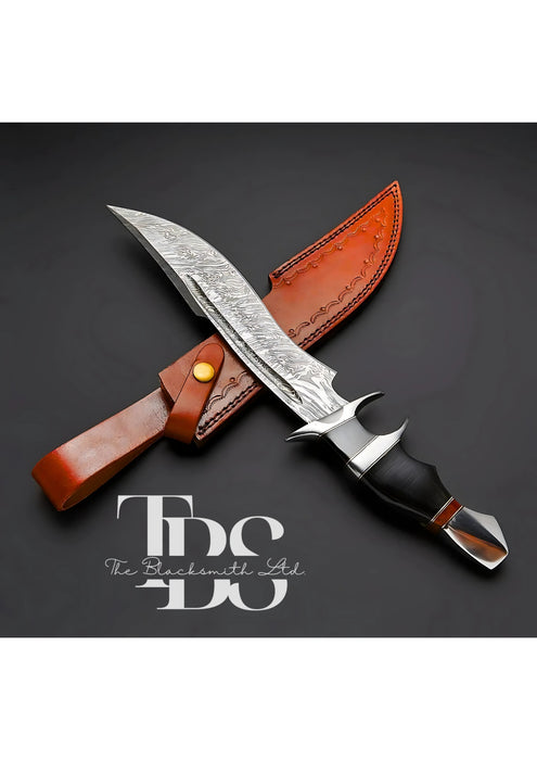 Fantasy Engraved Bowie Knife