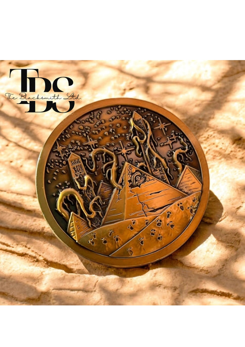 Antiqued Nyarlathotep Coin