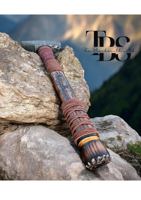 Viking Deer-Themed Hammer