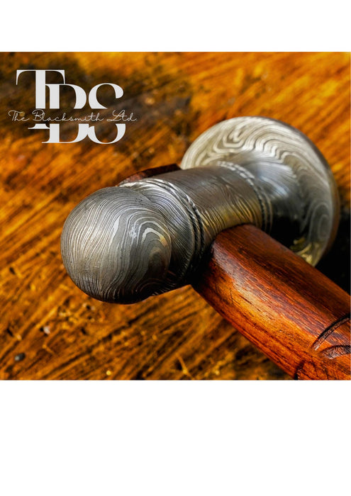 Handcrafted Viking Hammer, Damascus Steel Fantasy Hammer, Norse Mythology Battle Hammer Replica, Collectible Viking Cosplay Hammer, Christmas Gift, Anniversary Gift, Groomsmen Gift - TheBlacksmithLtd #