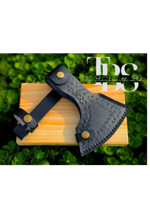 Viking-Inspired Handcrafted Axes – Mixed Variety with Unique Engravings, Different Colors and Shapes, Stainless Steel Blades, Leather Blade Covers, Optional Custom Engraved Wooden Box – Perfect Gift for Collectors, Groomsmen, Christmas, and Anniversaries - TheBlacksmithLtd #