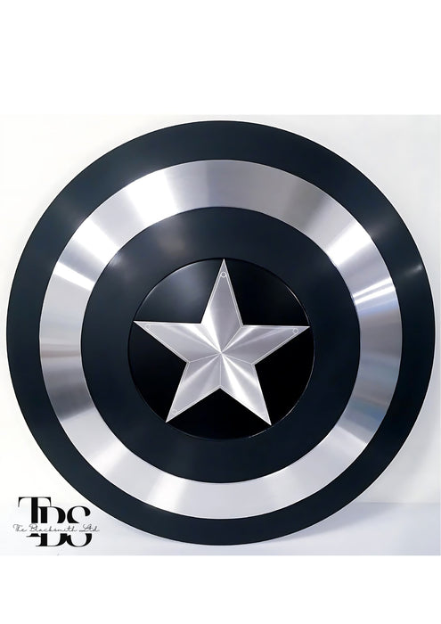 Handcrafted Marvel Legends Captain America Shield Replica - Red, Blue, or Black Finish, Perfect Anniversary Gift, Groomsmen Gift, or Christmas Gift