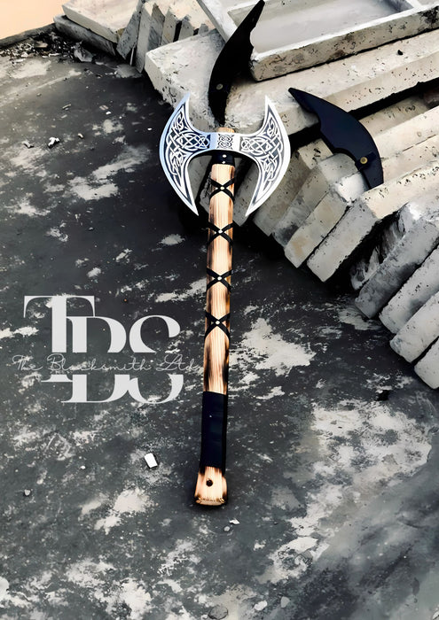 Charred Handle Norse Axe
