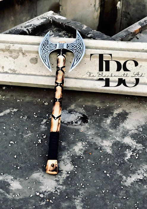 Charred Handle Norse Axe