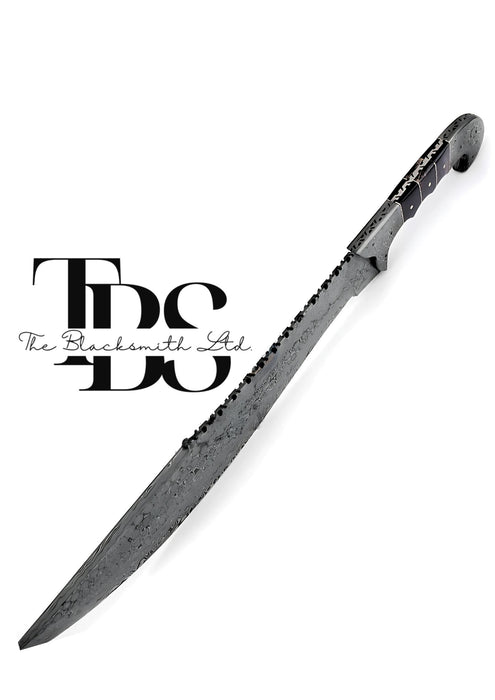 Handmade Damascus Steel Hunting & Camping Machete Sword Knife – 20.5 Inches – Bushcraft Bowie – Perfect for Collectors, Anniversary Gifts, and Groomsmen Gifts