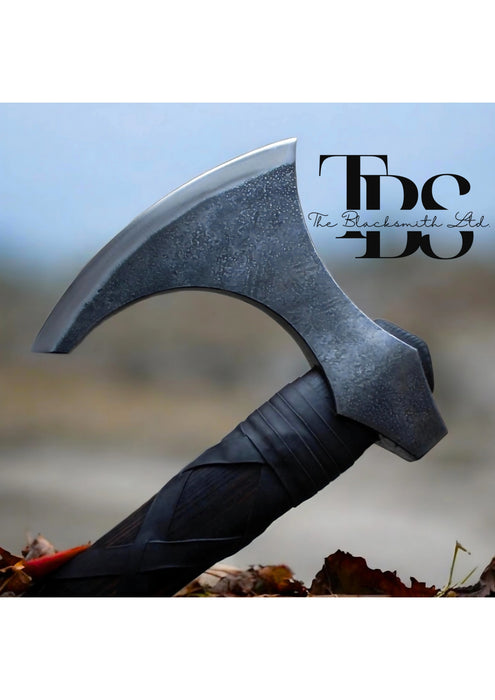 Hand-Forged Ragnar Viking Axe – 24" Premium Nordic Axe with Leather Sheath – Perfect for Anniversaries, Groomsmen, and Christmas Gifts