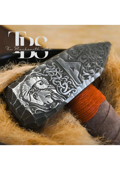 Hand-Engraved Viking Ram Hammer | 16-Inch Mjolnir with Thurisaz Rune | Norse Mythology Gift for Christmas, Groomsmen, Anniversary