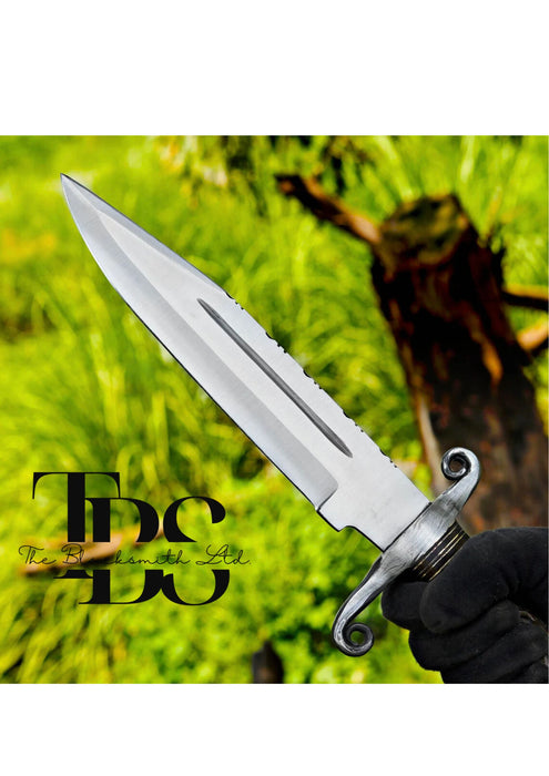 Handcrafted 12-Inch Dagger with Engraved Wooden Handle and Decorative Box – Perfect for Anniversaries, Groomsmen, and Collectible Gifts