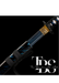 Damascus Steel Katana Sword – Black, Blue, and White Handle & Sword Cover with Dragon-Style Engraved Blade – Full Tang Samurai Sword for Collectors, Anniversaries, Christmas, or Groomsmen Gifts - TheBlacksmithLtd #