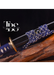 Handcrafted Damascus Steel Katana Sword with Blue Handle, Black Blade Cover, and Golden Detailing – Customizable for Anniversary, Groomsmen Gifts, Christmas Gifts, and Collectors - TheBlacksmithLtd #
