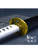 Handcrafted Damascus Steel Katana Sword with White Handle, Golden Detailing, and Black Blade Cover – Customizable for Anniversary, Groomsmen Gifts, Christmas Gifts, and Collectors - TheBlacksmithLtd #
