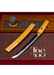 Handcrafted Damascus Steel Katana Sword with Light Brown Handle and Blade Cover – Simple, Plain, and Elegant Design for Anniversary, Groomsmen Gifts, Christmas Gifts, and Collectors - TheBlacksmithLtd #