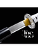 Handcrafted Damascus Steel Katana Sword with White Handle, Silver Detailing, and Black Blade Cover with Golden Design and Lace – Customizable for Anniversary, Groomsmen Gifts, Christmas Gifts, and Collectors - TheBlacksmithLtd #