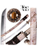 Handcrafted Damascus Steel Katana Sword with Beige Handle, Beige Blade Cover with Elegant Design and Lace, and Bronze Detailing – Customizable for Anniversary, Groomsmen Gifts, Christmas Gifts, and Collectors - TheBlacksmithLtd #