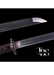 Handcrafted Damascus Steel Katana Sword with Brown Handle, Black Blade Cover with Golden Detailing, and Bronze Accents Below Handle – Perfect for Anniversary, Groomsmen Gifts, Christmas Gifts, and Collectors - TheBlacksmithLtd #