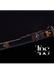 Handcrafted Damascus Steel Katana Sword with Brown Handle, Black Blade Cover with Golden Detailing, and Bronze Accents Below Handle – Perfect for Anniversary, Groomsmen Gifts, Christmas Gifts, and Collectors - TheBlacksmithLtd #