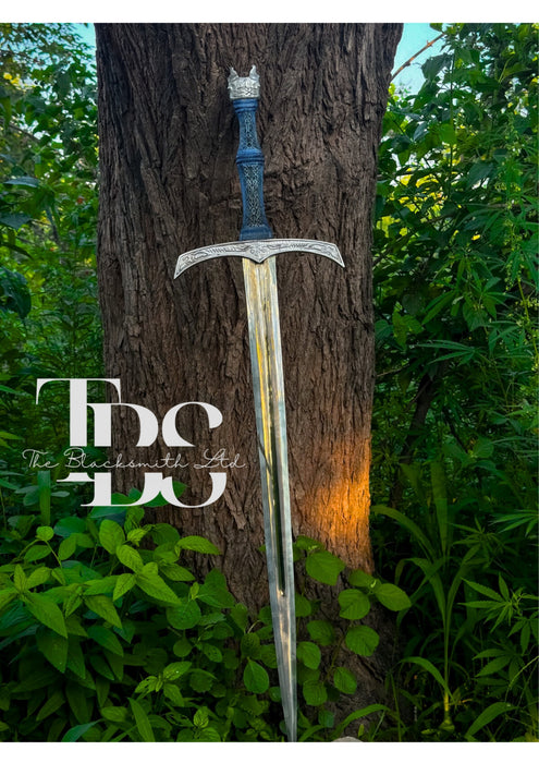 Handcrafted Wolfsbane Viking Sword, Viking Sword Collection, Norse-Inspired Wolf Sword, Fantasy Collectible, Christmas Gift, Anniversary Gift, Groomsmen Gift - TheBlacksmithLtd #