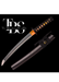 Handmade set of Two Damascus Steel Katana Swords – Black Handle with Black Cover and Dark Orange Handle with Reddish Cover – Full Tang Samurai Swords with Shiny Blades – Ideal for Weddings, Anniversaries, Christmas, or Groomsmen Gifts - TheBlacksmithLtd #