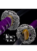 Handmade Damascus Steel Katana Sword – Purple Handle with White Blade Cover and Silver Detailing Below Handle – Full Tang Samurai Sword for Collectors, Anniversaries, Christmas, or Groomsmen Gifts - TheBlacksmithLtd #