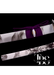Handmade Damascus Steel Katana Sword – Purple Handle with White Blade Cover and Silver Detailing Below Handle – Full Tang Samurai Sword for Collectors, Anniversaries, Christmas, or Groomsmen Gifts - TheBlacksmithLtd #