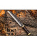 Handcrafted Seer Knife, Damascus Steel Blade with Dark Wooden Handle, Engraved Tactical Knife, Hunting and Camping Knife, Collector's Edition, Christmas Gift, Anniversary Gift, Perfect for Groomsmen and Special Occasions - TheBlacksmithLtd #