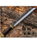 Handcrafted Seer Knife, Damascus Steel Blade with Dark Wooden Handle, Engraved Tactical Knife, Hunting and Camping Knife, Collector's Edition, Christmas Gift, Anniversary Gift, Perfect for Groomsmen and Special Occasions - TheBlacksmithLtd #