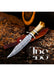 Handcrafted Bone-Inspired Damascus Knife, Wooden Handle with Broken Bone Design, Premium Damascus Steel Blade, Personalized Hunting Knife, Survival Knife, Christmas Gift, Anniversary Gift, Groomsmen Gift - TheBlacksmithLtd #