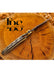 Handcrafted Folding Leaf Knife, Fantasy Weapon with Damascus Steel Blade, Unique Collectible Knife, Compact Folding Knife, Christmas Gift, Anniversary Gift, Groomsmen Gift - TheBlacksmithLtd #