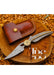 Handcrafted Folding Leaf Knife, Fantasy Weapon with Damascus Steel Blade, Unique Collectible Knife, Compact Folding Knife, Christmas Gift, Anniversary Gift, Groomsmen Gift - TheBlacksmithLtd #
