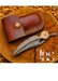 Handcrafted Folding Leaf Knife, Fantasy Weapon with Damascus Steel Blade, Unique Collectible Knife, Compact Folding Knife, Christmas Gift, Anniversary Gift, Groomsmen Gift - TheBlacksmithLtd #