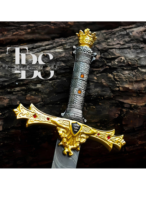 Handcrafted Templar Knight’s Sword, Crusader Sword Replica, Medieval Collectible Sword, Historical Cosplay Weapon, Fantasy Display Sword, Christmas Gift, Anniversary Gift, Groomsmen Gift - TheBlacksmithLtd #