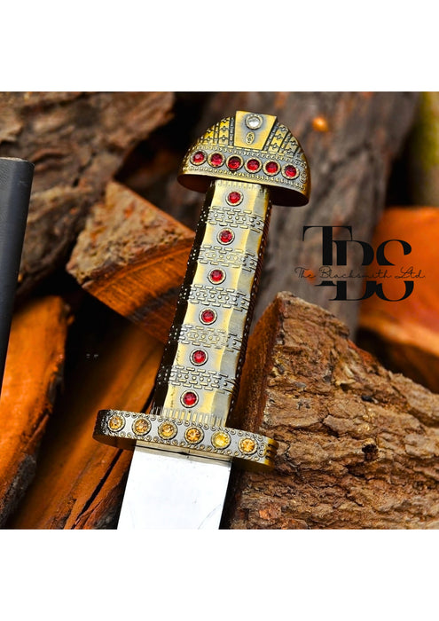 Handcrafted King Ragnar Sword, Viking Sword Replica, Ragnar Lothbrok Inspired Sword, Norse Warrior Weapon, Fantasy Cosplay Sword, Christmas Gift, Anniversary Gift, Groomsmen Gift - TheBlacksmithLtd #