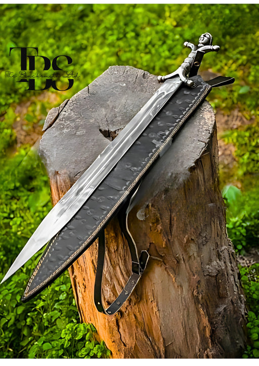 Handcrafted Orcrist Sword with Steel Sculpted Handle, Thorin Oakenshield’s Goblin-Cleaver Replica, Middle-Earth Fantasy Sword, The Hobbit Cosplay Sword, Christmas Gift, Anniversary Gift, Groomsmen Gift - TheBlacksmithLtd #