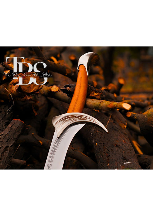 Handcrafted Orcrist Sword, Thorin Oakenshield’s Goblin-Cleaver Replica, Middle-Earth Fantasy Sword, Hobbit Cosplay Sword, Christmas Gift, Anniversary Gift, Groomsmen Gift - TheBlacksmithLtd #