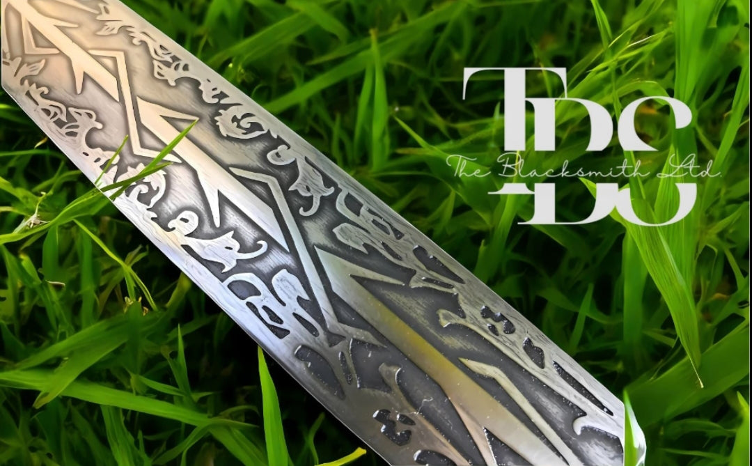 Dragon Slayer Fantasy Spear – Hand Engraved 60-Inch Warrior Spear | Perfect for Renaissance Faires, Cosplay, and Unique Gifts