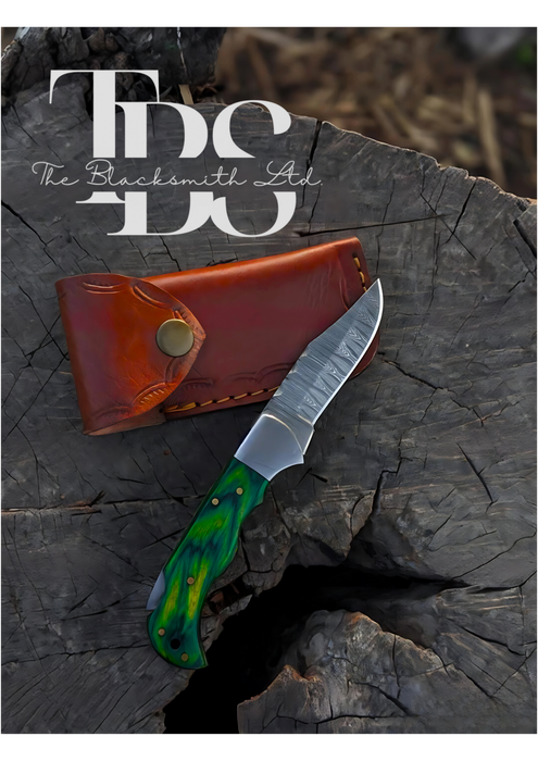 Damascus Pocket Knife