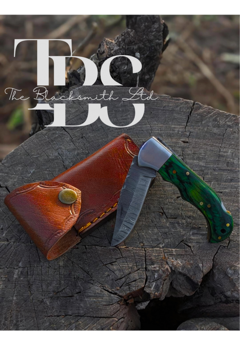Damascus Pocket Knife