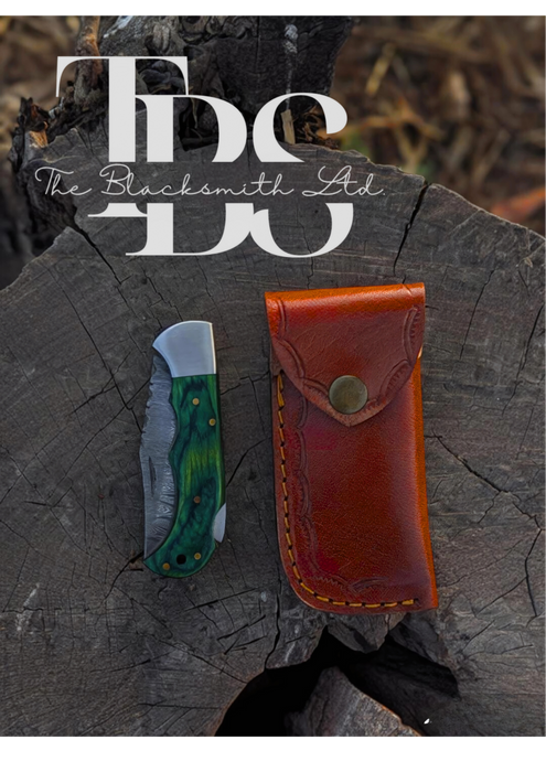 Damascus Pocket Knife