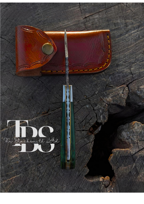 Damascus Pocket Knife