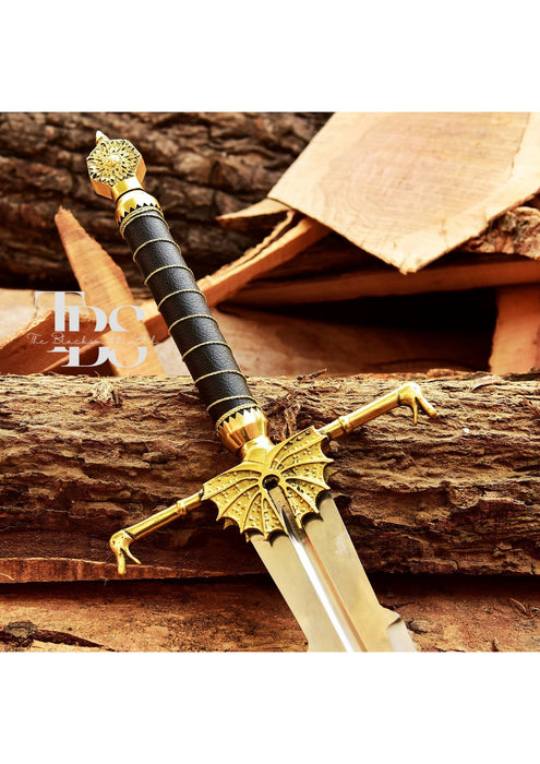 Handcrafted Blackfyre Sword, Viserys Targaryen Metal Replica, House of the Dragon Cosplay Sword, Christmas Gift, Anniversary Gift Groomsmen Gift - TheBlacksmithLtd #