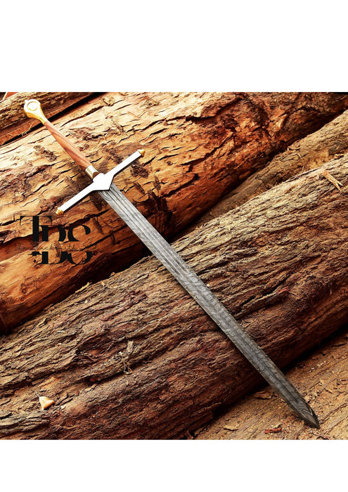 Handcrafted Ice Sword Eddard Stark Metal Replica, Daemon  Game Of Thrones Cosplay Sword, Movie Replica Sword, Valyrian Steel Finish, House of the Dragon Cosplay Sword, Christmas Gift, Anniversary Gift Groomsmen Gift - TheBlacksmithLtd #