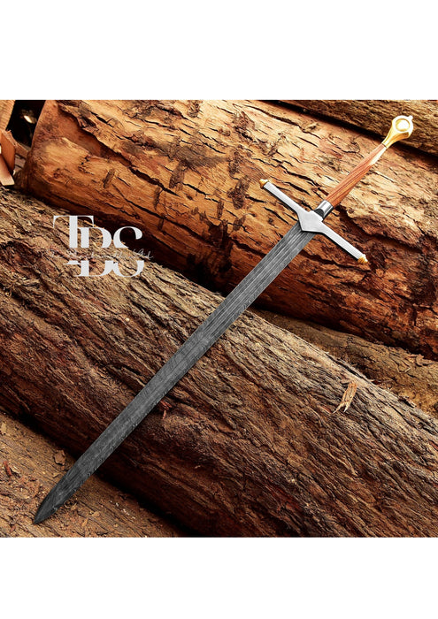 Handcrafted Ice Sword Eddard Stark Metal Replica, Daemon  Game Of Thrones Cosplay Sword, Movie Replica Sword, Valyrian Steel Finish, House of the Dragon Cosplay Sword, Christmas Gift, Anniversary Gift Groomsmen Gift - TheBlacksmithLtd #