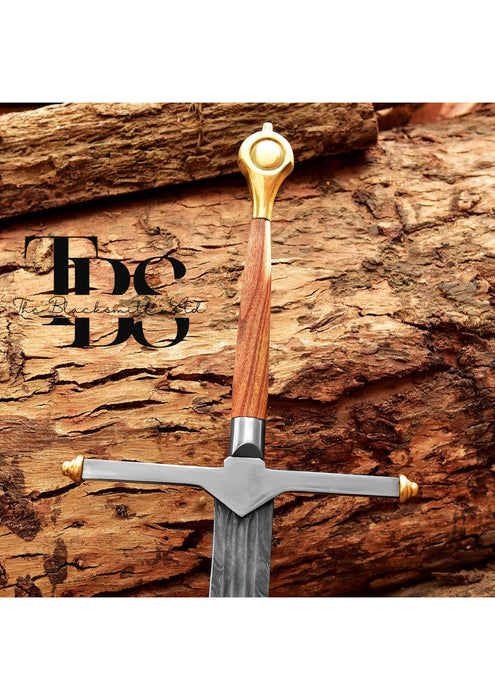 Handcrafted Ice Sword Eddard Stark Metal Replica, Daemon  Game Of Thrones Cosplay Sword, Movie Replica Sword, Valyrian Steel Finish, House of the Dragon Cosplay Sword, Christmas Gift, Anniversary Gift Groomsmen Gift - TheBlacksmithLtd #