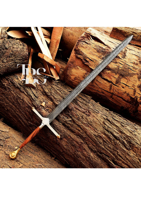 Handcrafted Ice Sword Eddard Stark Metal Replica, Daemon  Game Of Thrones Cosplay Sword, Movie Replica Sword, Valyrian Steel Finish, House of the Dragon Cosplay Sword, Christmas Gift, Anniversary Gift Groomsmen Gift - TheBlacksmithLtd #