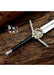 Handcrafted, Wild Hunt, Geralt of Rivia Arondight's Witcher Black Sword, Personalized Sword, Two-Handed Sword Of Witcher Geralt Of Rivia w/ Sheath Leather Strap, House of the Dragon Cosplay Sword, Christmas Gift, Anniversary Gift, Groomsmen Gift - TheBlacksmithLtd #