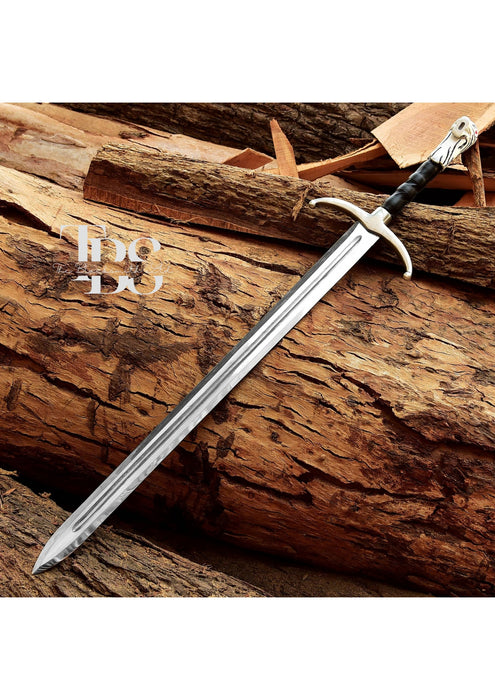 "Handcrafted Longclaw Sword, Jon Snow Metal Replica, Game of Thrones Cosplay Sword, Direwolf Pommel, Christmas Gift, Anniversary Gift, Groomsmen Gift" - TheBlacksmithLtd #