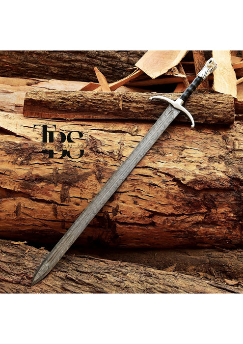 "Handcrafted Longclaw Sword, Jon Snow Metal Replica, Game of Thrones Cosplay Sword, Direwolf Pommel, Christmas Gift, Anniversary Gift, Groomsmen Gift" - TheBlacksmithLtd #