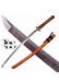 Handcrafted Damascus Steel Katana Sword with Brown Handle, Brown Blade Cover, and Bronze Detailing – Customizable Engravings for Anniversary, Groomsmen Gifts, Christmas Gifts, and Collectors - TheBlacksmithLtd #